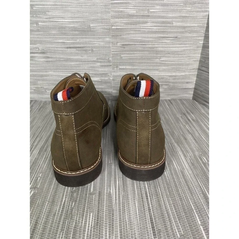 Tommy Hilfiger Mens‎ Goah Chukka Dark Brown Boots Lace Up Size 10.5